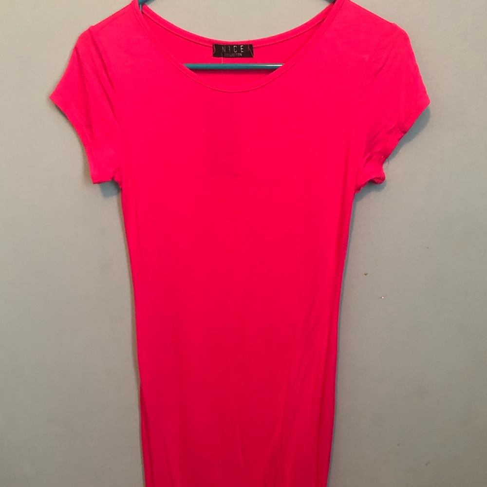 Pink Comfy Long Dress